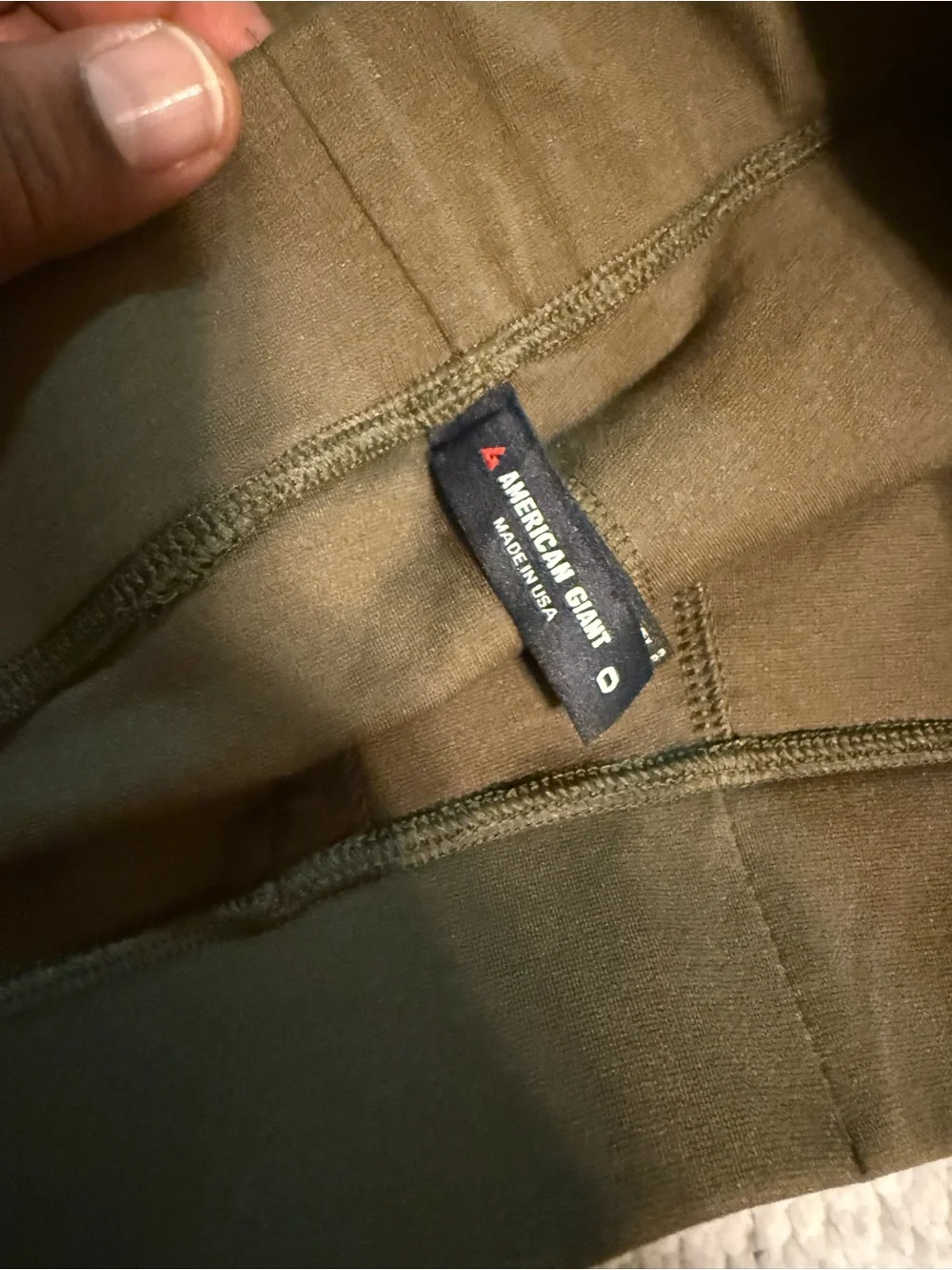 American Giant Kids Olive Leggings with Bootcut